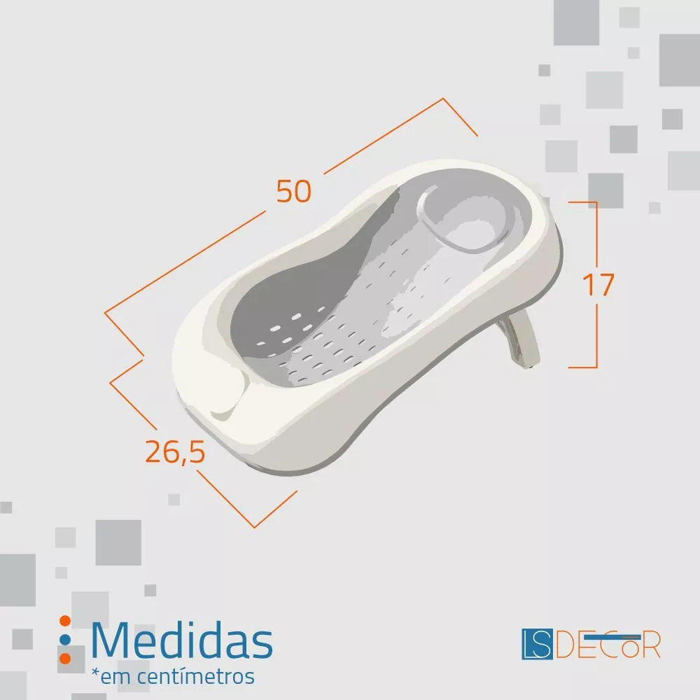 Banheira De Bebê Dobrável Pequena Vesi 28 L